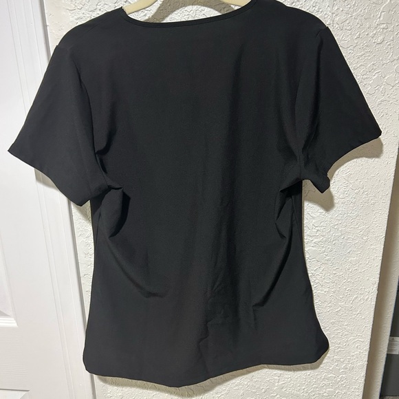 Black V-Neck Scrub Set Women’s Size Medium - Picture 3 of 7